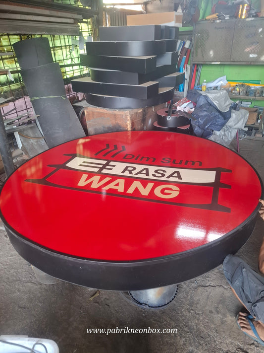 Tempat Bikin Neonbox Bulat dengan Desain Custom
