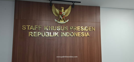 Workshop Huruf Timbul Stainless Profesional di Jakarta