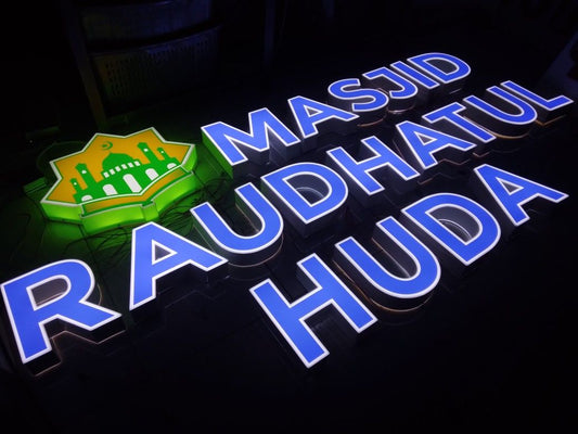 Pembuatan Huruf Timbul Nyala LED | Siap Kirim & Pasang