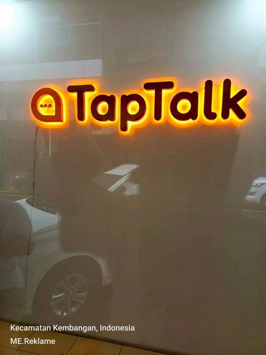 Huruf Timbul Backlight Custom – Solusi Branding Modern, Elegan, dan Meningkatkan Daya Tarik Bisnis Anda