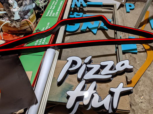 Jual Huruf Timbul Pizza Hut Custom LED