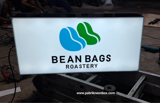 Jual Neon Box Akriliik 50 cm X 100 cm 1 sisi